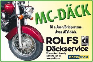 Dina MC-Däck hittar du hos Rolfs Däckservice i Gamleby
